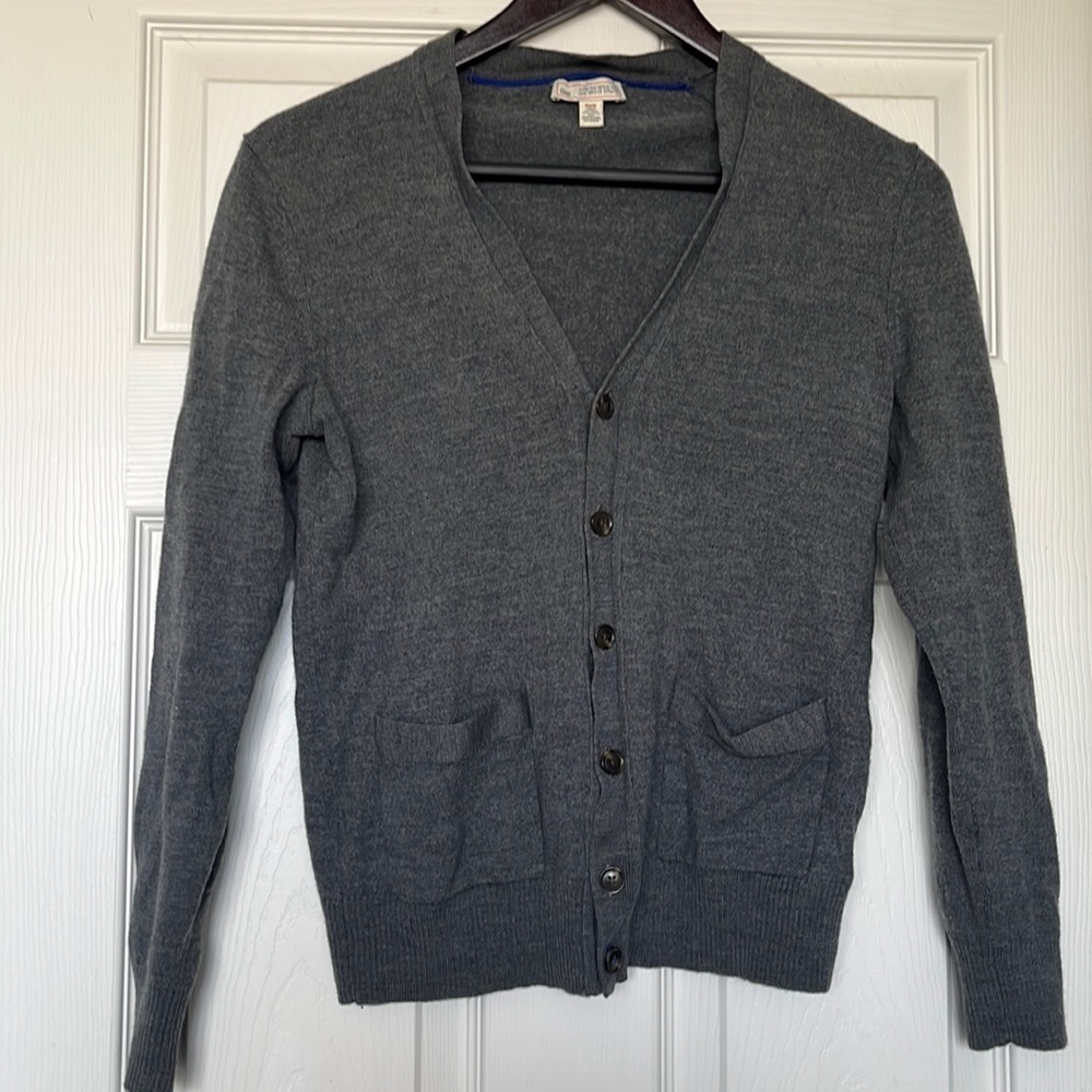 GAP | Extra Fine Merino Wool Grey Cardigan Sz XS